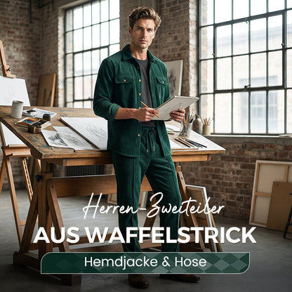 Marjello | Modernes Freizeit Set mit Knopfjacke