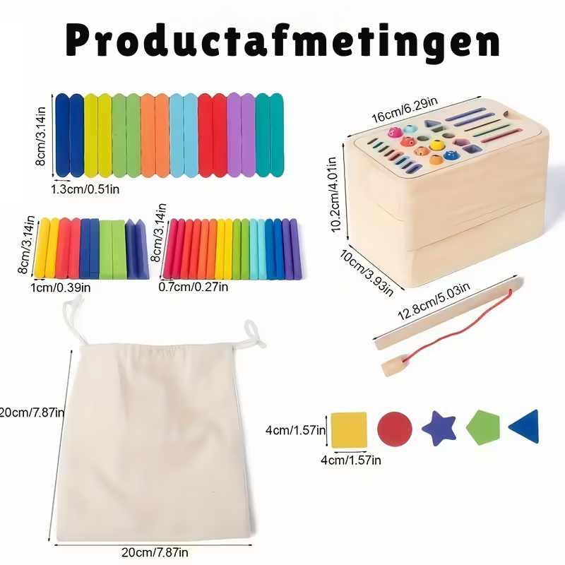 ColorSort – Houten Multifunctioneel Sorteerspeelgoed