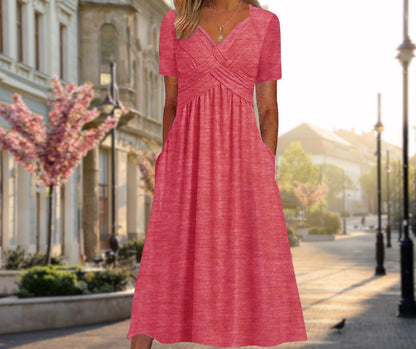 Leyla | Abito midi elegante con effetto valorizzante