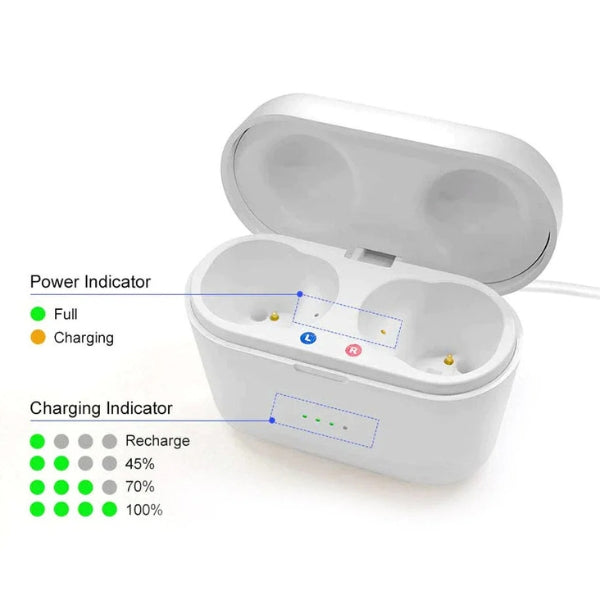 In-Ear Genopladelige Høreapparater med Klar Lyd, Langtidsholdbar Batteri og Behagelig Pasform til Daglig Brug