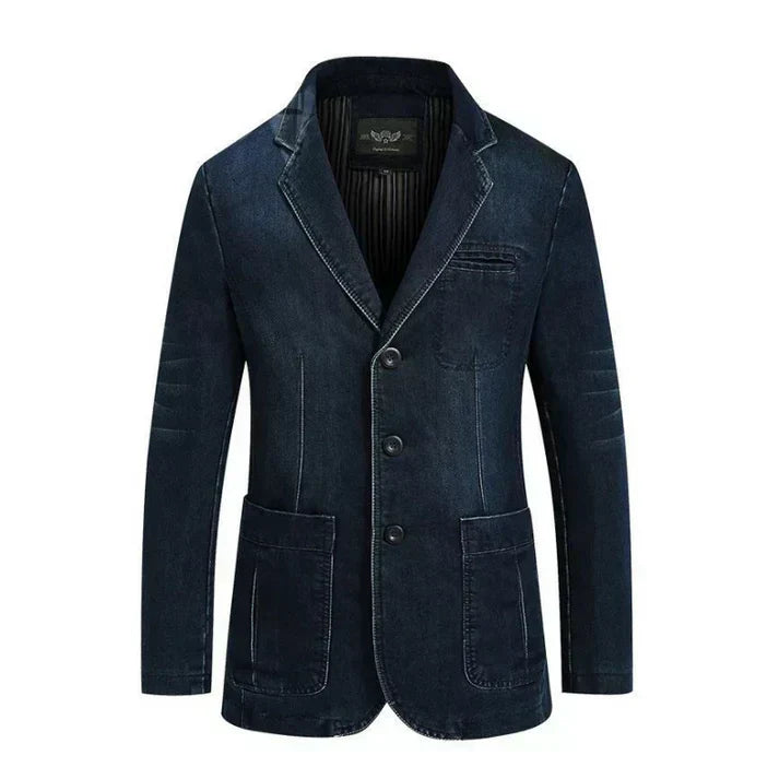 Kelvin | Men Trendy Formal casual Denim blazer