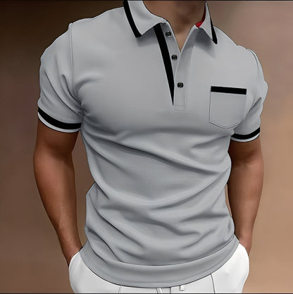 Alijah - Stylowa, dopasowana koszulka polo dla mężczyzn