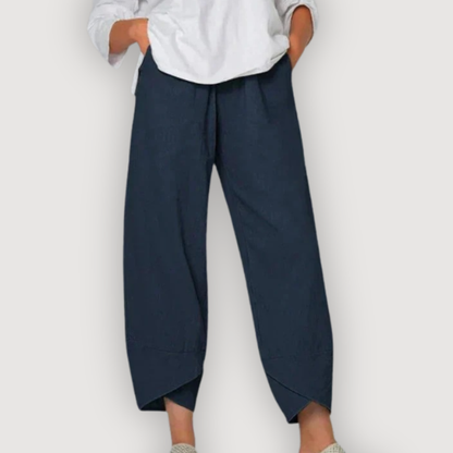 ZARA™ | Afslappede Hørbukser – Skulpturelt Snit & Materiale-Integritet ✨