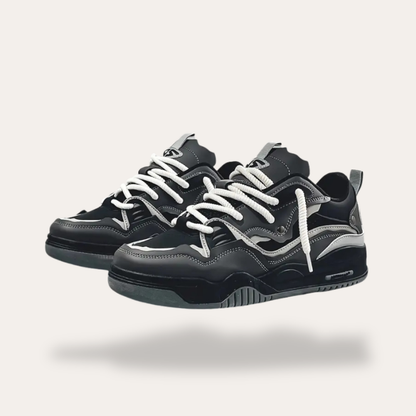 Sneakers für Herren mit weißem Schnürsenkel für Alltag, Freizeit und urbanes Tragen