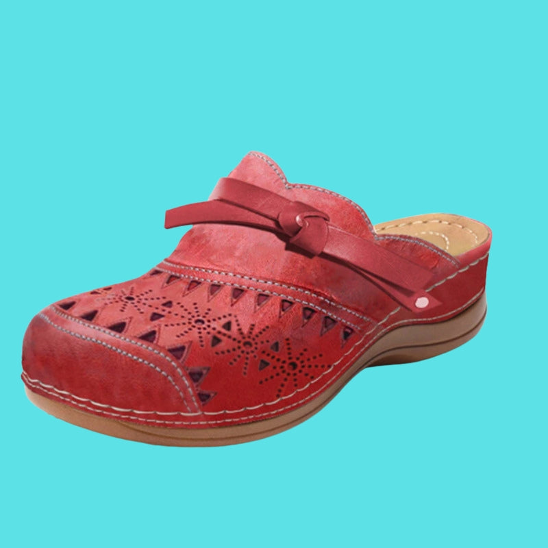 Nicholle - Mules Piatte Con Tacco a Punta Arco Cavo