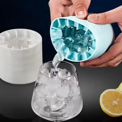 Silikon-Eiswürfelform für runde Eiswürfel