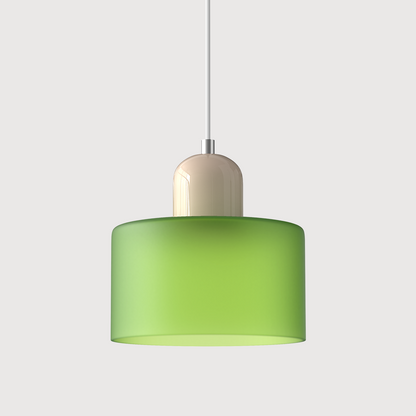 Bauhaus Kugelglas-Pendelleuchte | Zeitloses Design | Glas & Metall | E27 Fassung