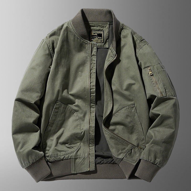 Giubbotto bomber casual premium da uomo – Vestibilità rilassata con collo alto