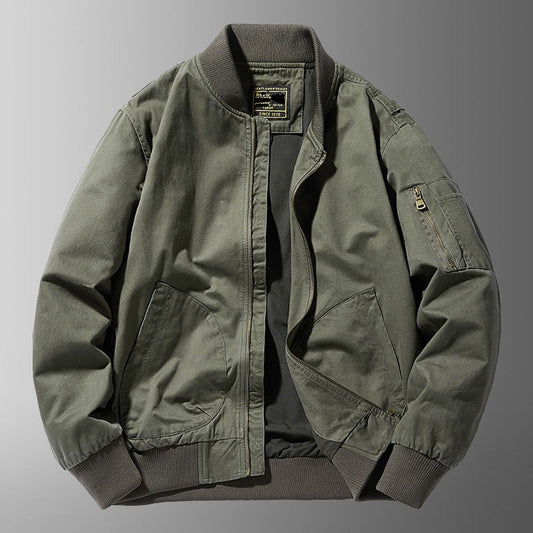 Giubbotto bomber casual premium da uomo – Vestibilità rilassata con collo alto