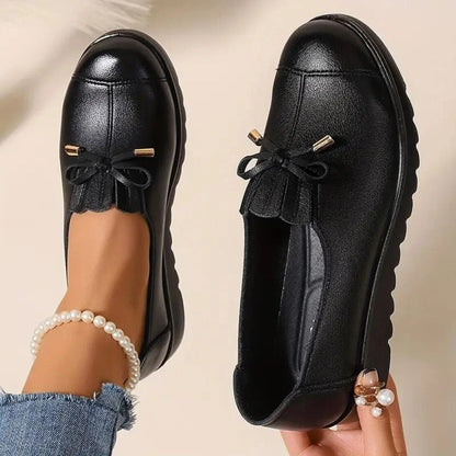 Slipelle | Leren instapschoenen (mocassins) – casual platte loafers, comfortabele schoenen