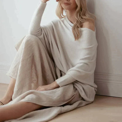 Salomé Jacques™ Asymmetrical striped sweater