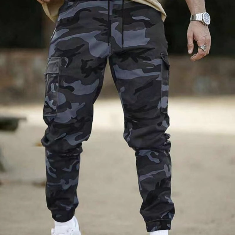 Calças Cargo Masculinas em Camuflagem de Luxo