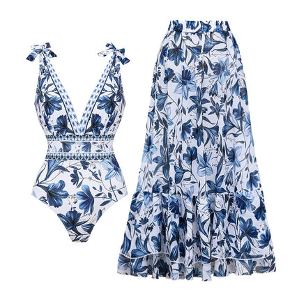 Karina™ | One-piece swimsuit and skirt