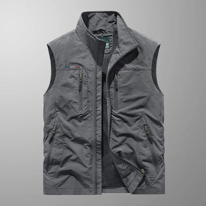 Vincent - Chaleco Chaqueta Transpirable Táctico Multi Bolsillo