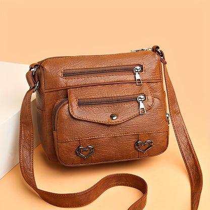 Scout - Multi-Pocket Leather Crossbody Bag