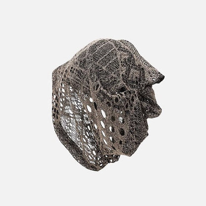 Retro Mesh Hollow Breathable Pile Bucket Hat