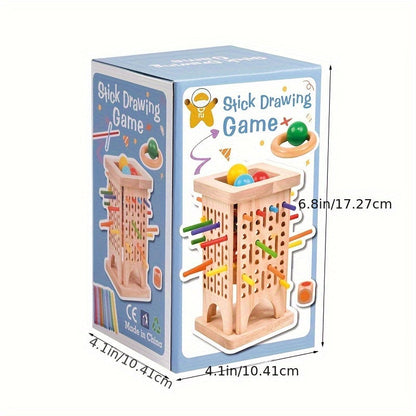 Holz Stapelturm Kinder | Motorik Steckspiel Holz