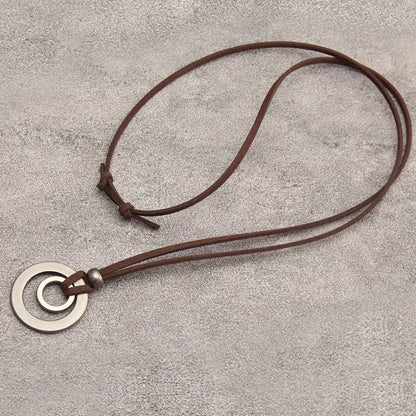 UnityRings – Unisex Halskette Mit Doppeltem Kreis-Anhänger