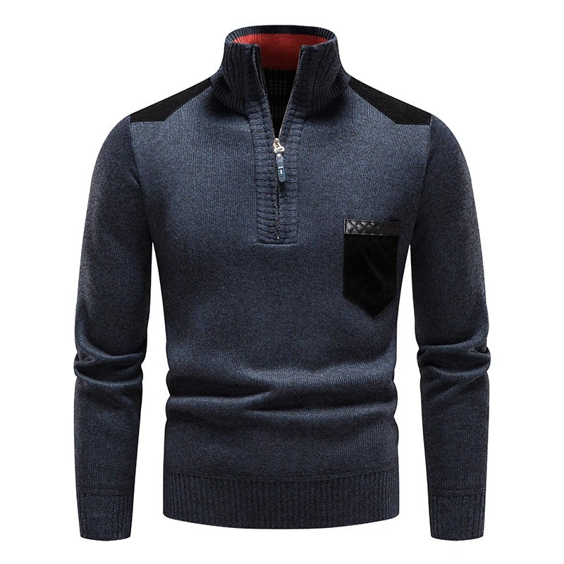 Tom Hollinger | Klassischer Strickpullover mit Reißverschluss