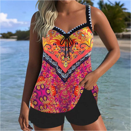 Nayi | Bedruckter Badeanzug mit Top und Shorts