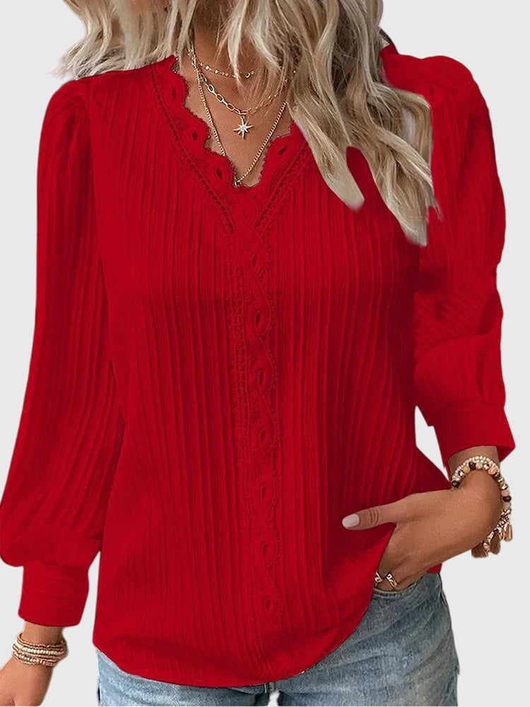 TCF Chic Pullover Blouse - Breathable Fabric Women's Shirt