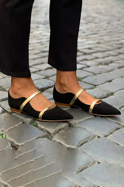 Purple Strap Flats | Flats