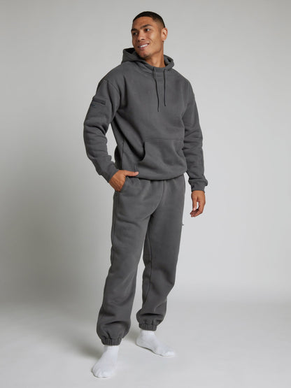 Cozy travel hoodie with airplane mode graphic