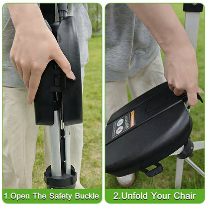 2-IN-1 Folding Walking Stick with Seat 1