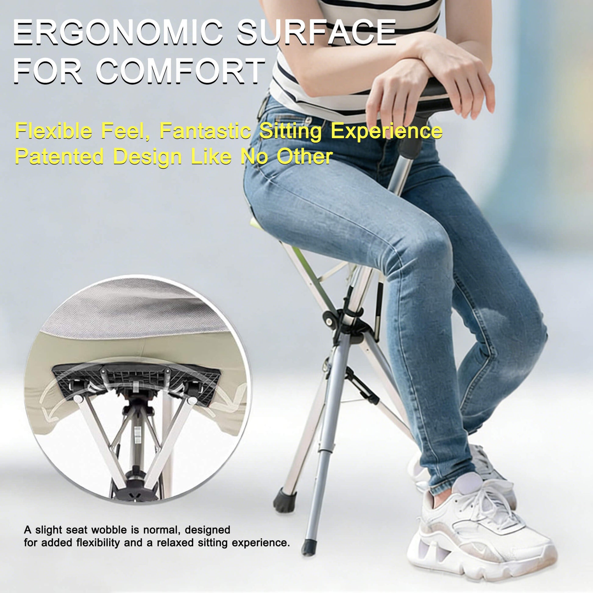 2-IN-1 Folding Walking Stick with Seat 3