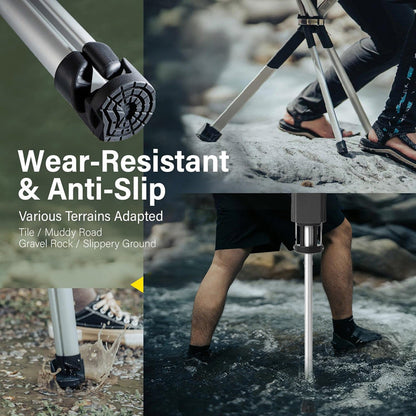 2-IN-1 Folding Walking Stick with Seat 4