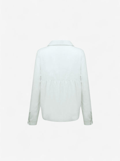 Women's Button Down Long Sleeve Collared Blouse