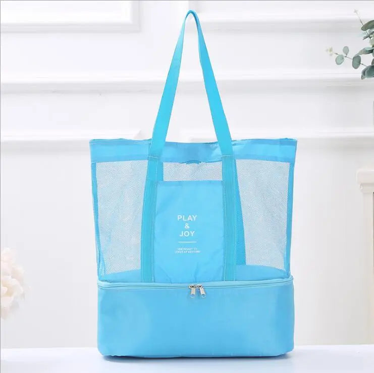 2-in-1-Strandtasche mit isoliertem Kühlfach Zorenza