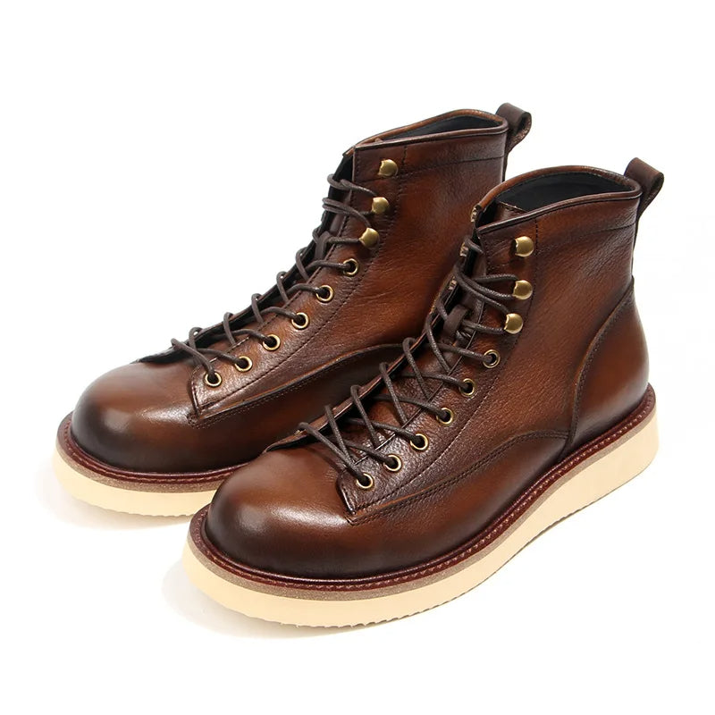 Tom Hollinger | Klassische Schnürstiefel mit Kontrastsohle