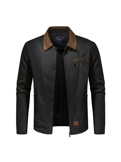Lucan – Men’s Long Sleeve Spring Jacket with Collar and Pockets