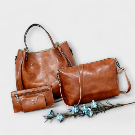 Léora. - 4-Piece Vintage Bag Set