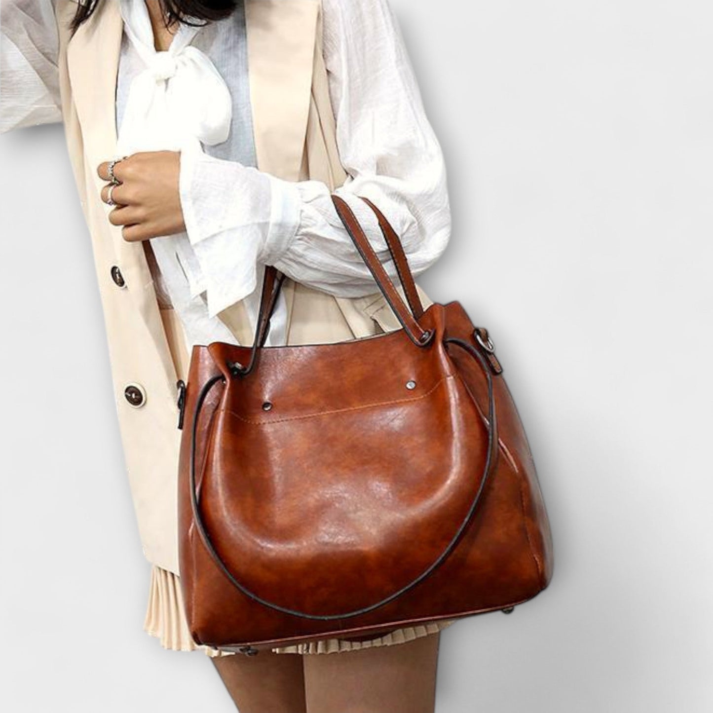 Léora. - 4-Piece Vintage Bag Set