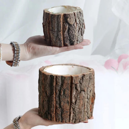 Rustic Barkwood Planter by JVance®