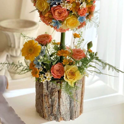 Rustic Barkwood Planter by JVance®