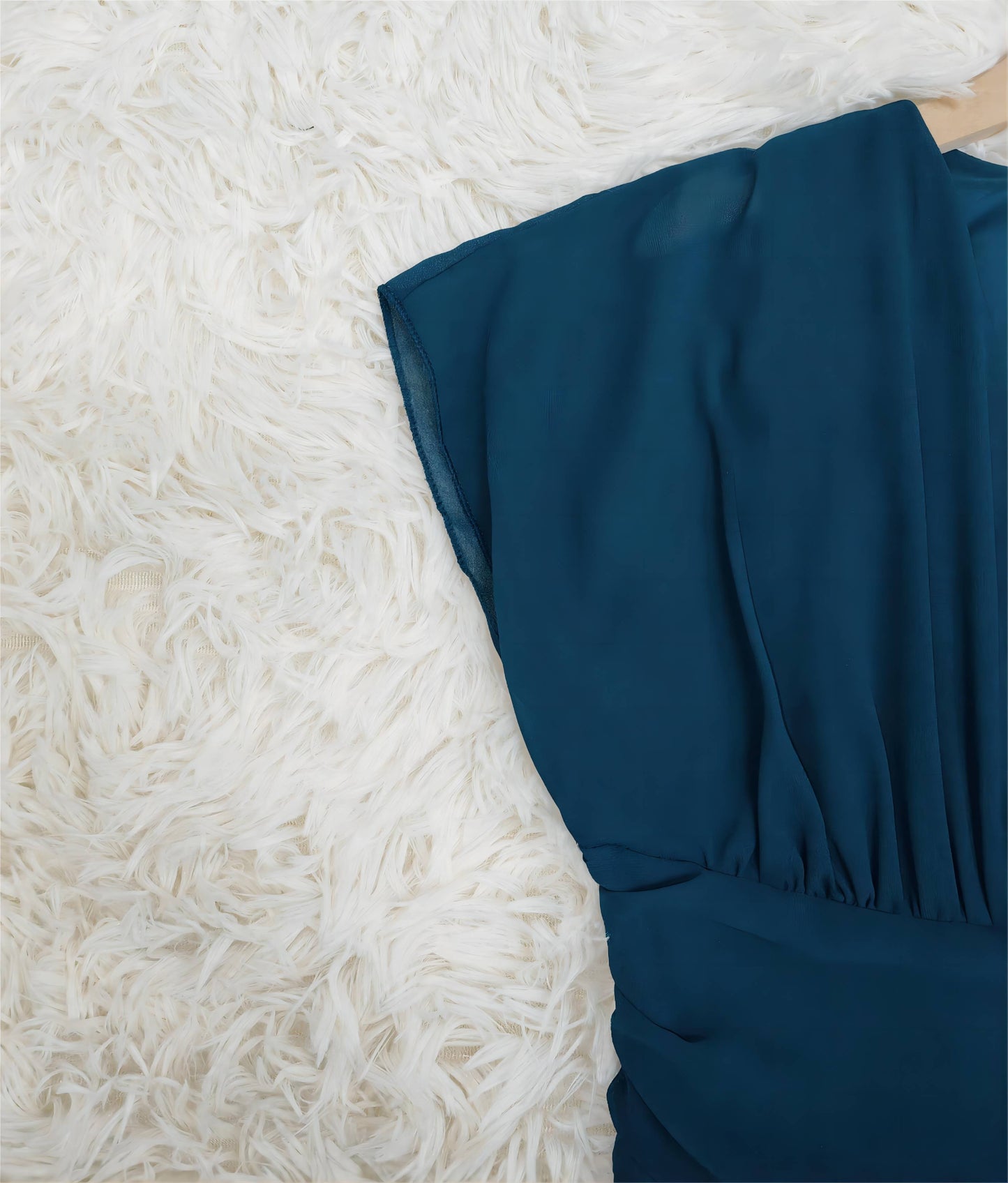 Elegant Midi Klänning i Chiffon för Damer
