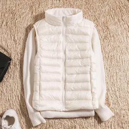 Rose | Women Lightweight na zamek z przodu Puffer Vest