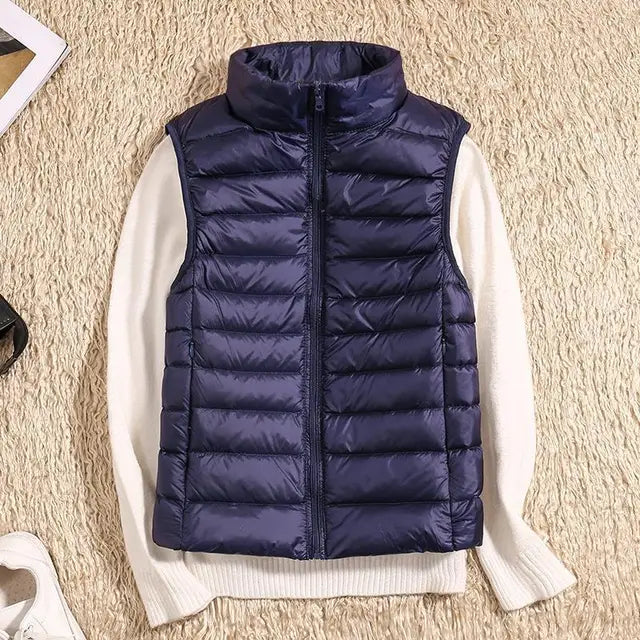Rose | Women Lightweight na zamek z przodu Puffer Vest