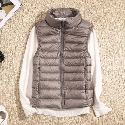 Rose | Women Lightweight na zamek z przodu Puffer Vest