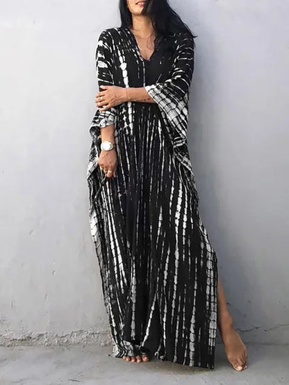 Velora  - Printed Kaftan Maxi Dress