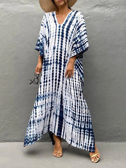 Velora  - Printed Kaftan Maxi Dress