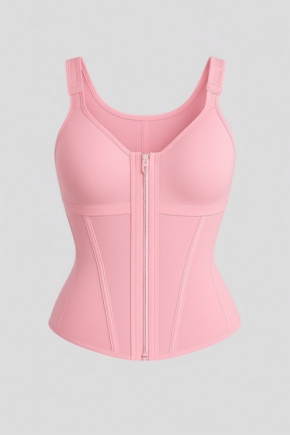 Corsetto Modellante per Donna - Rosa - abbigliamento modellante abbigliamento per occasioni speciali corsetto corsetto in tessuto elastico corsetto modellante corsetto per la silhouette corsetto sexy donna effetto clessidra modellante perdita di grasso addominale shapewear supporto per la schiena taglie S M L XL - Concept Palermo