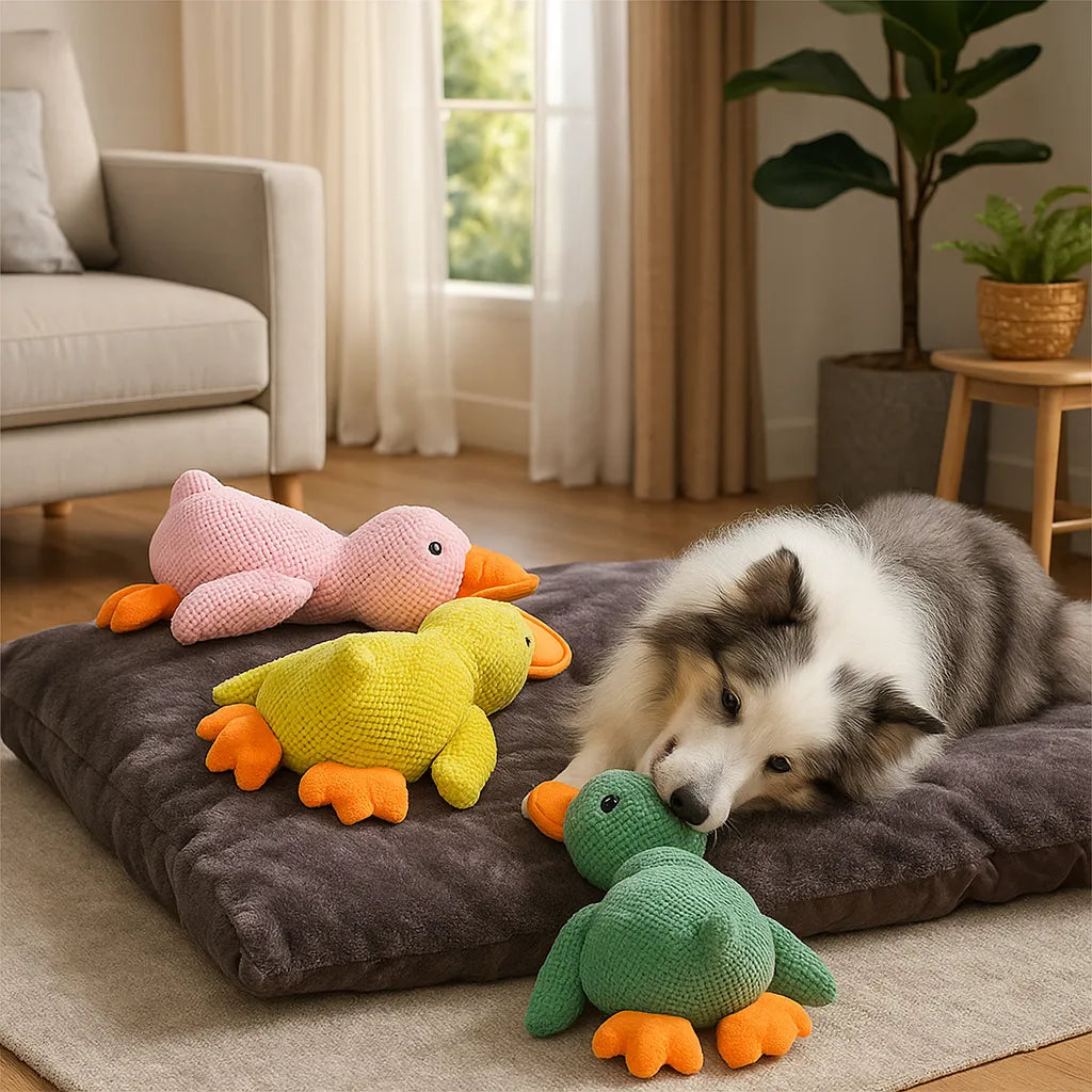 QuackPaw™ Squeaky Duck Dog Toy