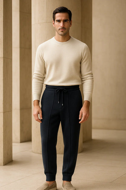 Belorin Cashmere Trousers Navy