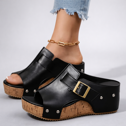 Flora - Damen Plateau Sandalen