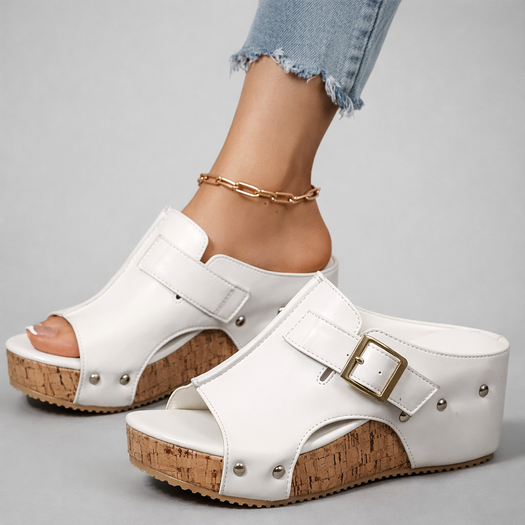 Flora - Damen Plateau Sandalen