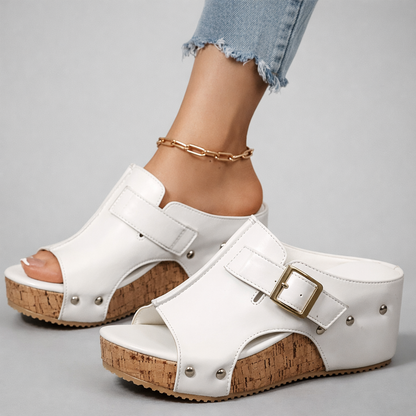 Flora - Damen Plateau Sandalen